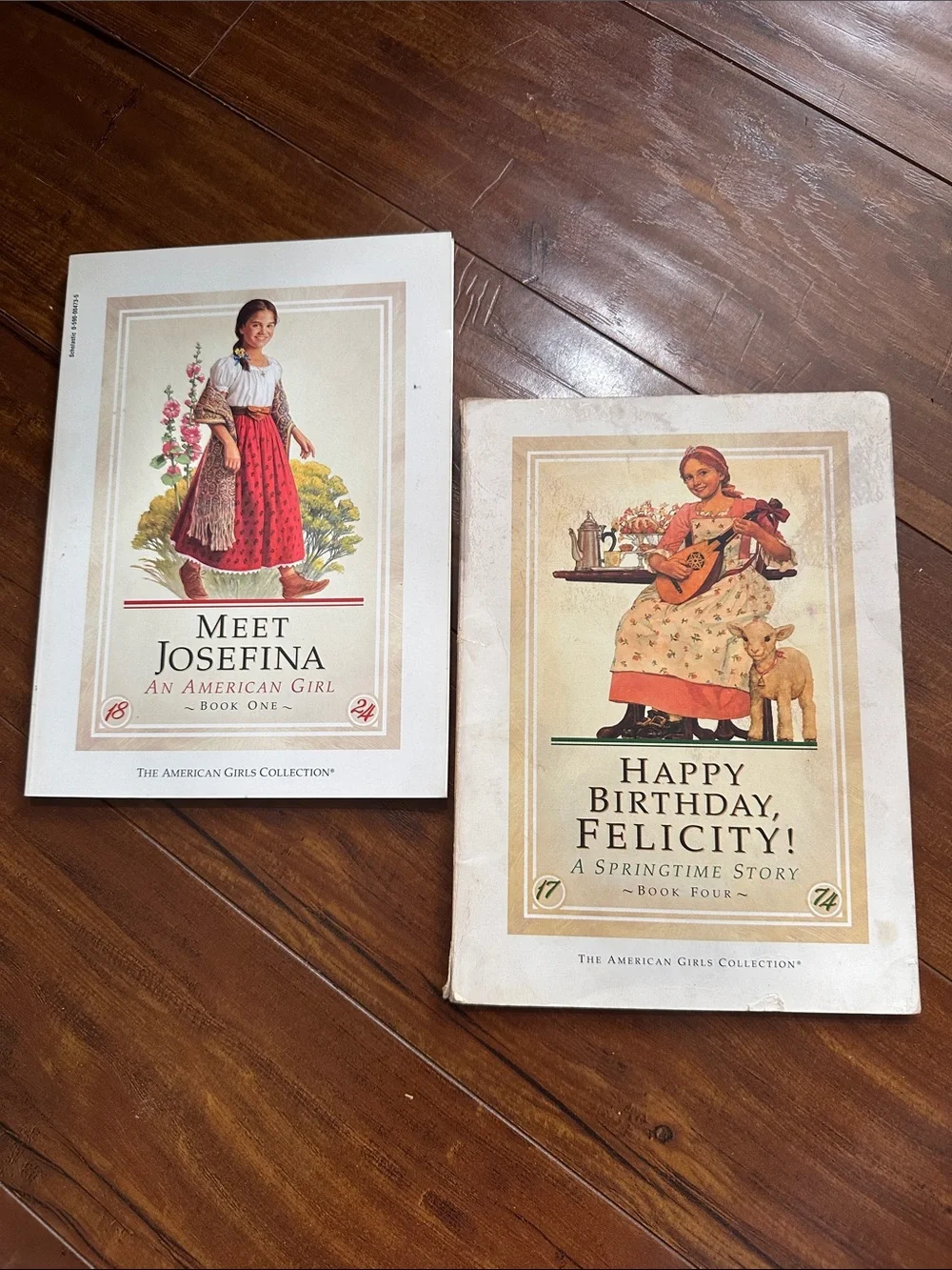 Vintage American Girl Books 1992 1st Ed Felicity & 1998 Josefina Lot